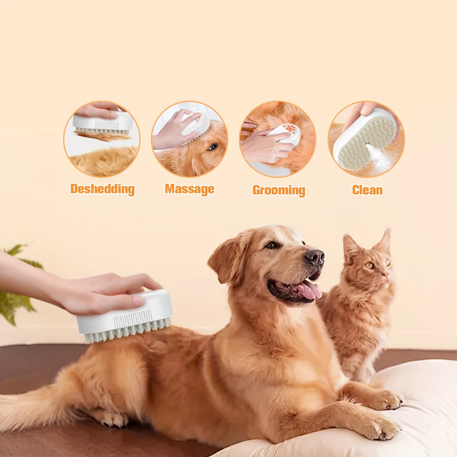 PetCare - Spazzola a Vapore 3 in 1